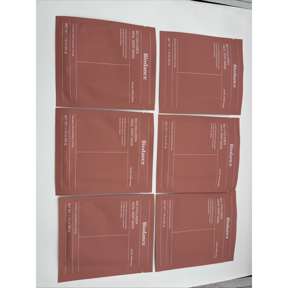 Biodance Bio Collagen Real Deep Mask 6-Pack – Hydrating, Firming Glow